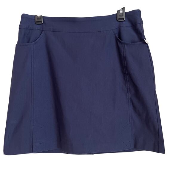 Tribal Pull On Ponte Skort (12 Petite) Navy - New No Tags - Picture 2 of 9